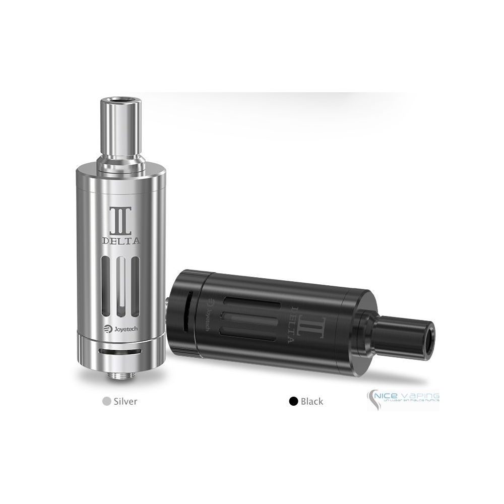 Delta II by Joyetech SS & Black-3.5ml-20-45 Watts