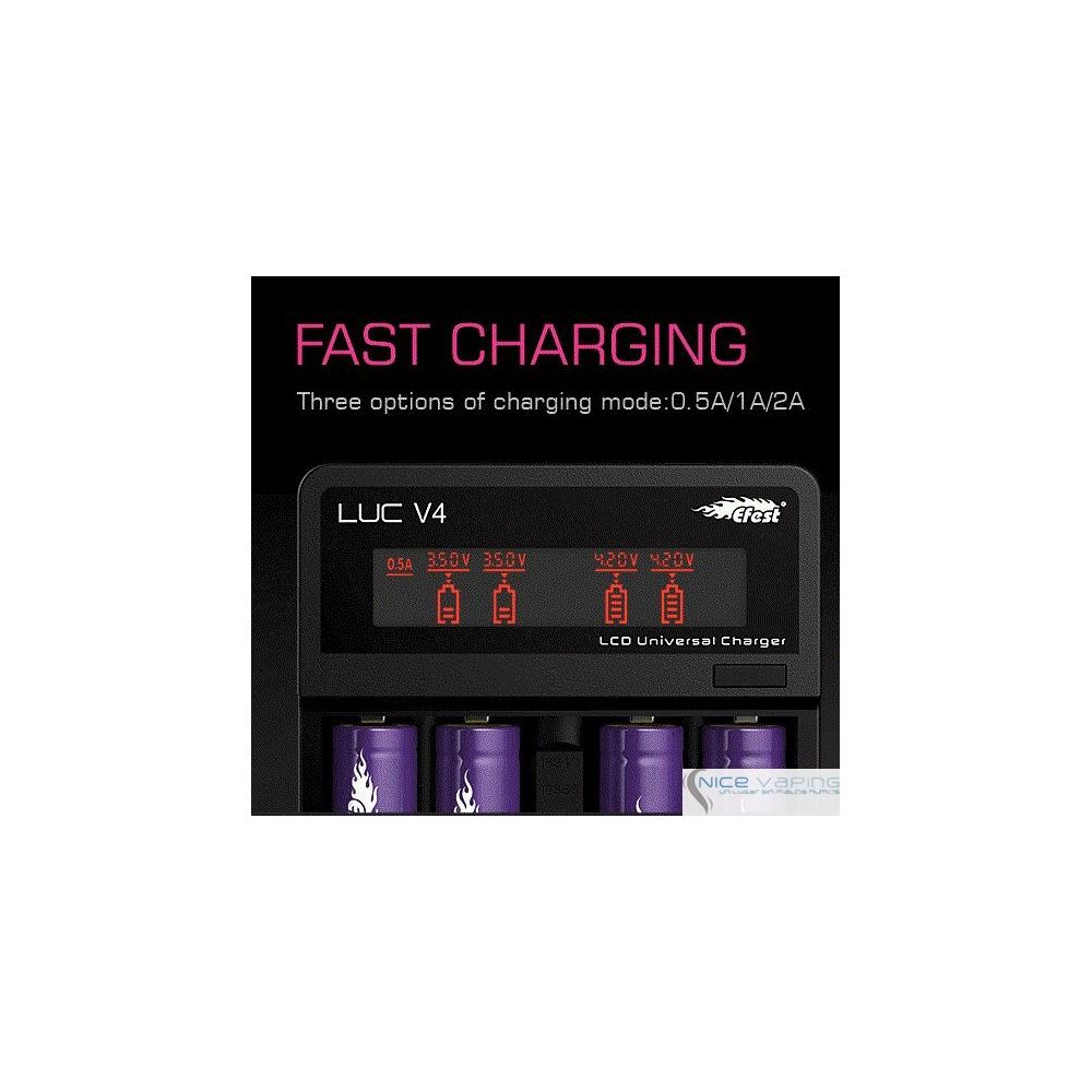 Efest LUC V4 4 Bay LCD & USB charger