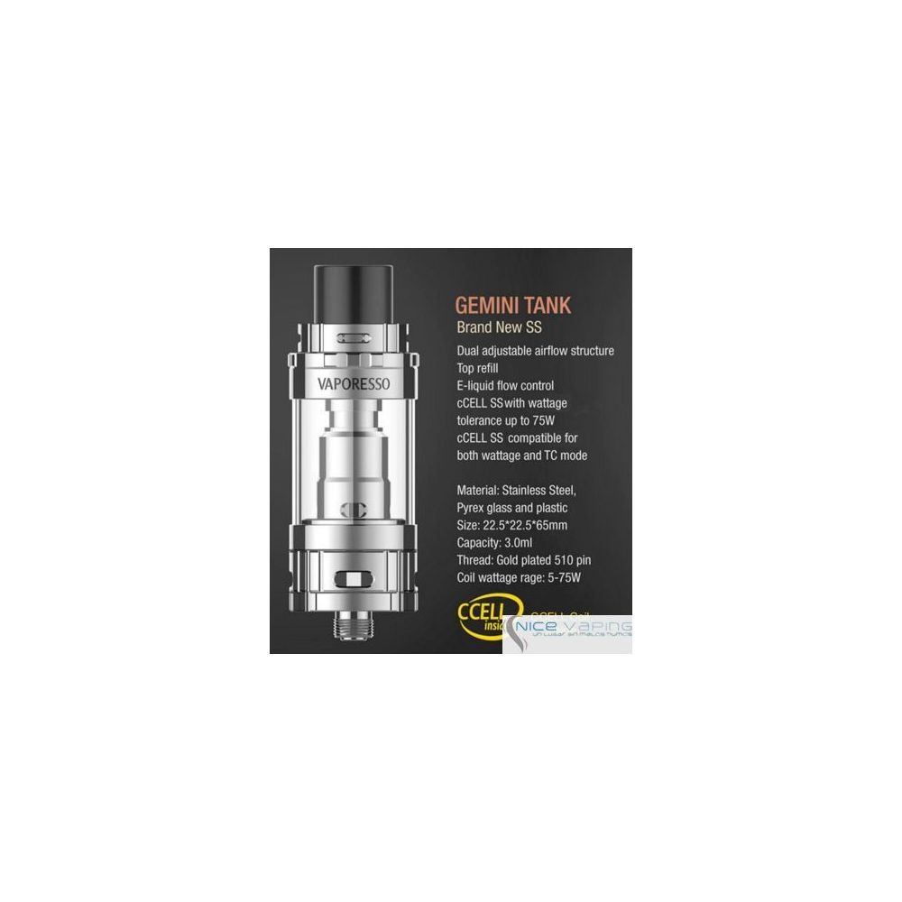 Gemini Tank by Vaporesso - 3ml Control Flujo