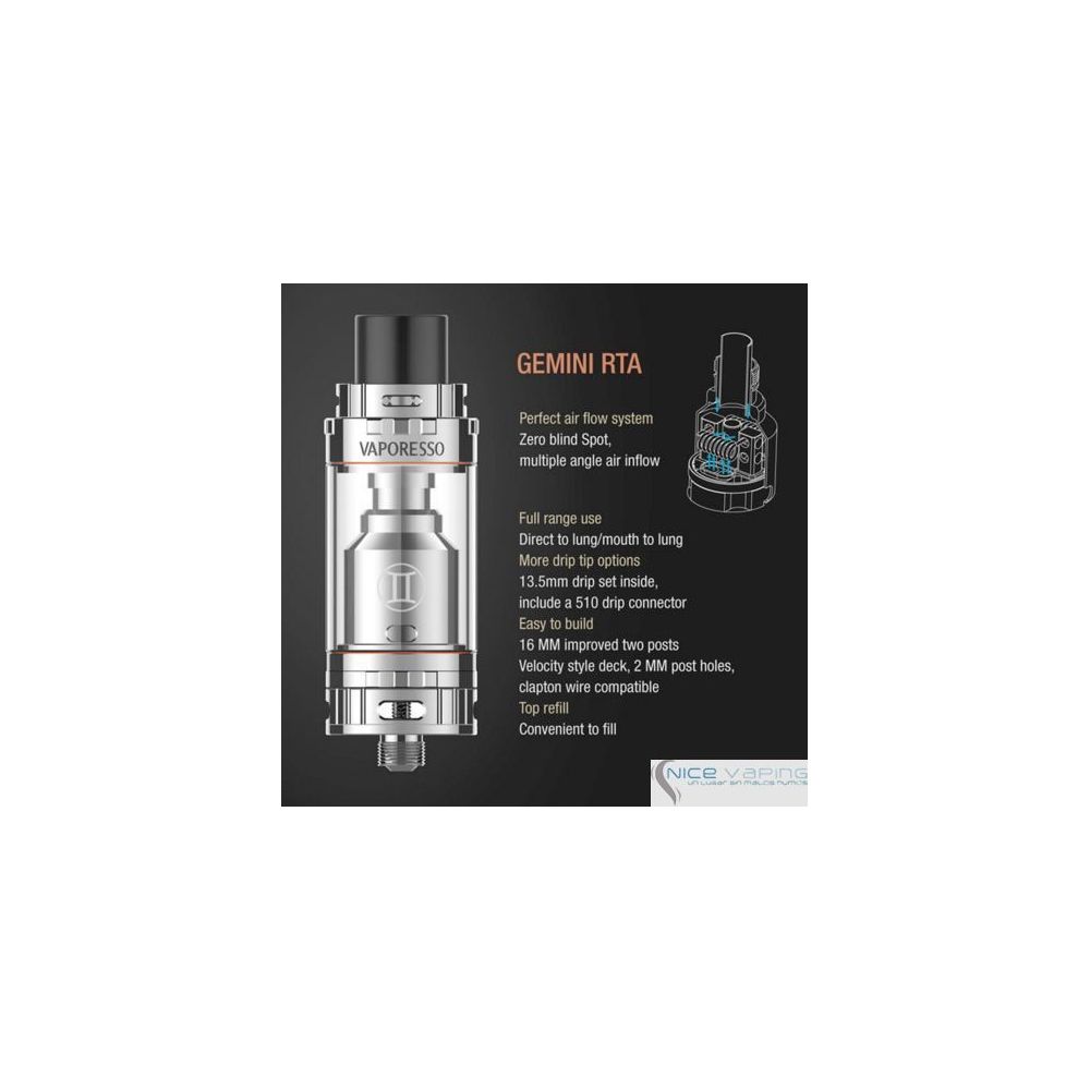 Gemini by Vaporesso RTA - Control Flujo