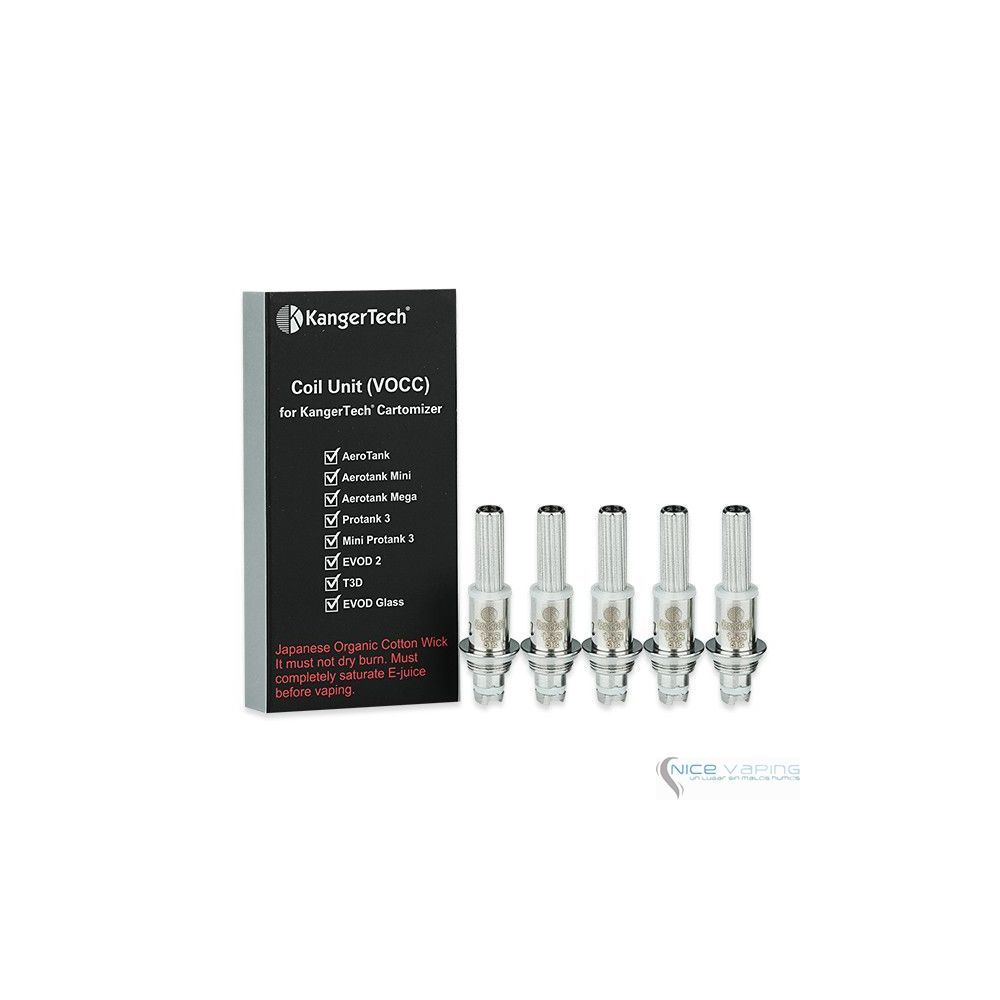 Resistencia Algodon EVOD PROTANK, AEROTANK  (Doble bobina) Kangertech 1.8 Ohms