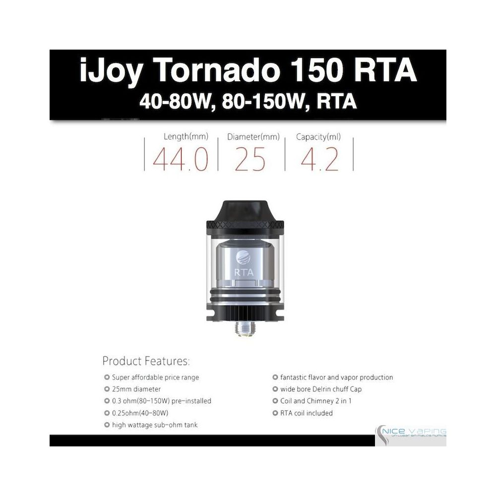 iJoy tornado 150 RTA