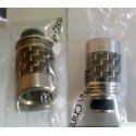 Drip Tip Metal Grabado Negro