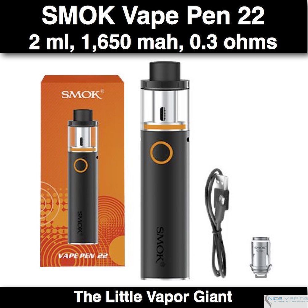 Smok Vape Pen 22 - 2ml, 1,650 mah