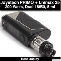 Joyetech PRIMO Kit with UNIMAX 25 -  200 Watts. 5 ml