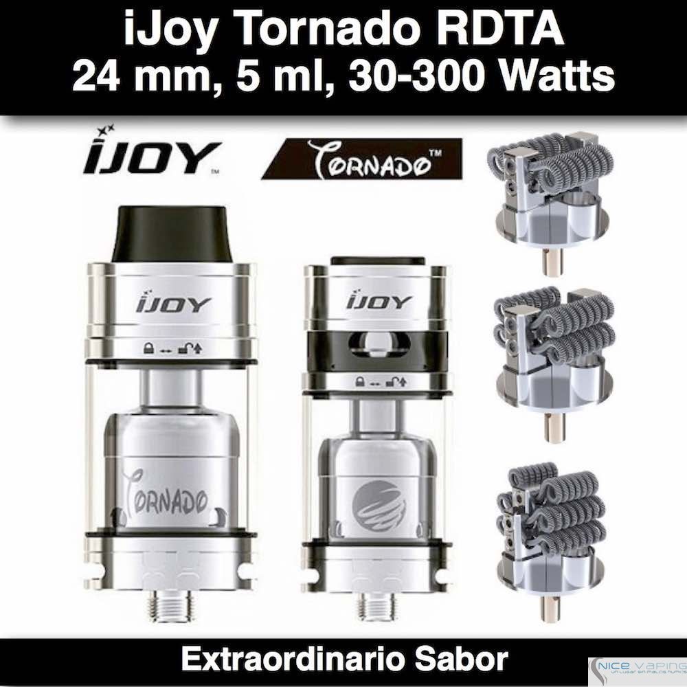 iJoy tornado RDTA @ 30-300W, 5 ml