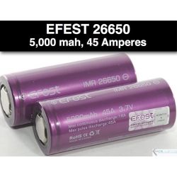 Efest IMR 26650 5000mah   45 Amp