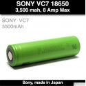 Sony VTC7 (VC7) 30A 3500 mah - 8 Amp Max / 15 Amp Continuos