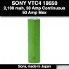 Sony VTC4 50 Amp 2100 mah - 30A Continuous / 50 Amp Max Peak