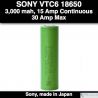 Sony VTC6 30A 3000 mah